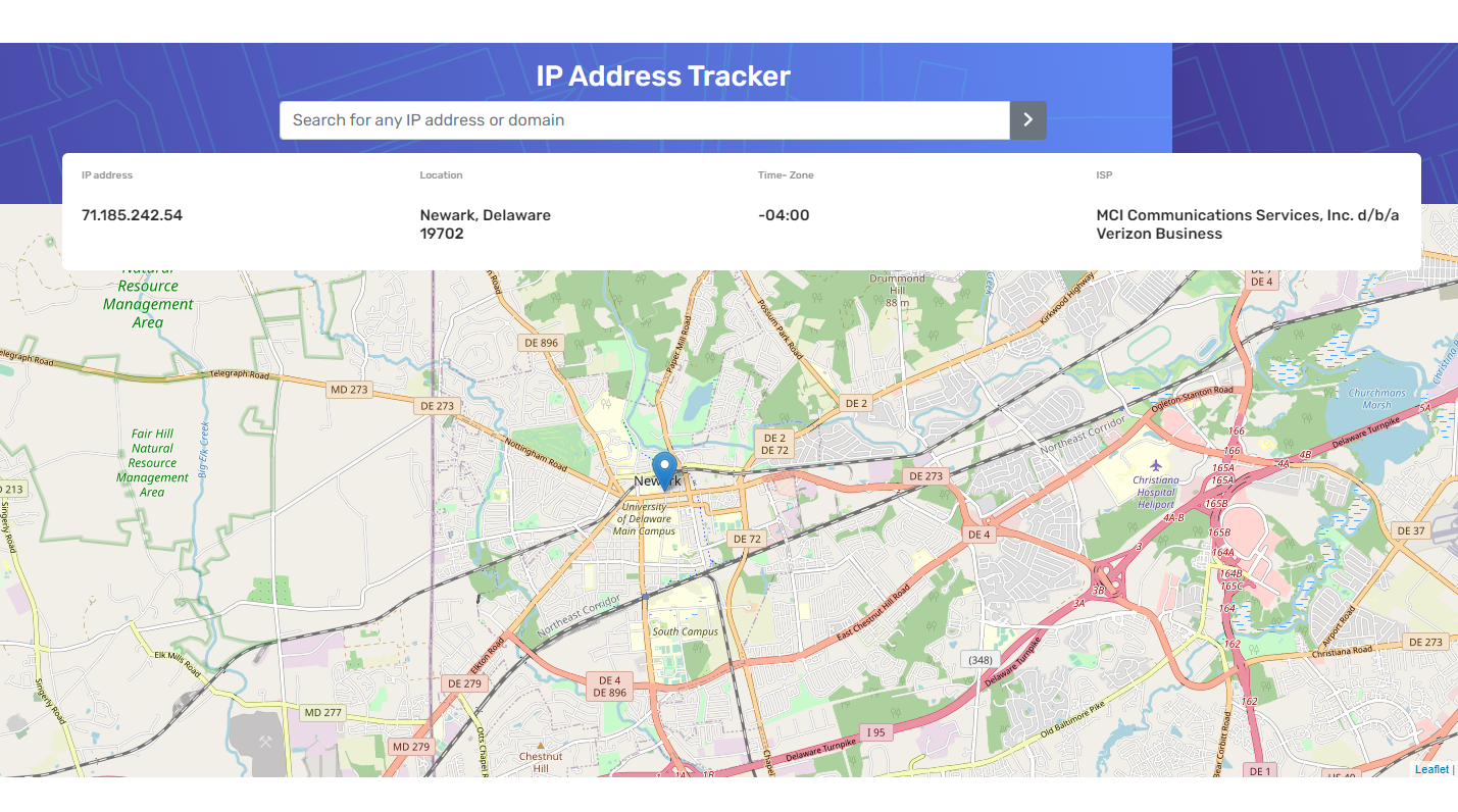 IP Address Tracker